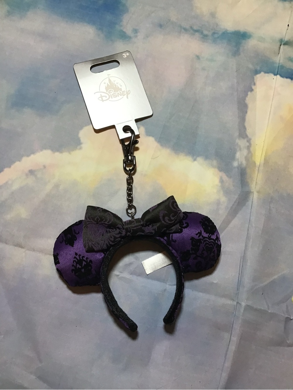 Disney parks Minnie Mouse headband  ears haunted mansion keychain 2026 -New